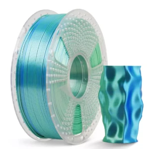 <span style="font-weight: 300;">Sunlu</span><br>Filament PLA+ Silk Dual-Color Black-Blue - Turkusowy
